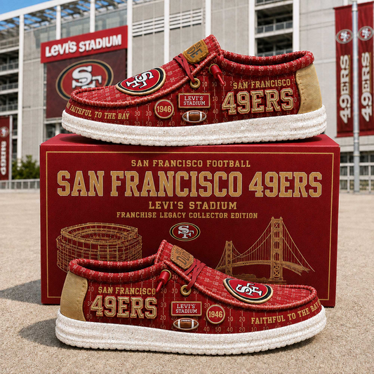 Premium NFL SF49 Heritage Loafer Shoes