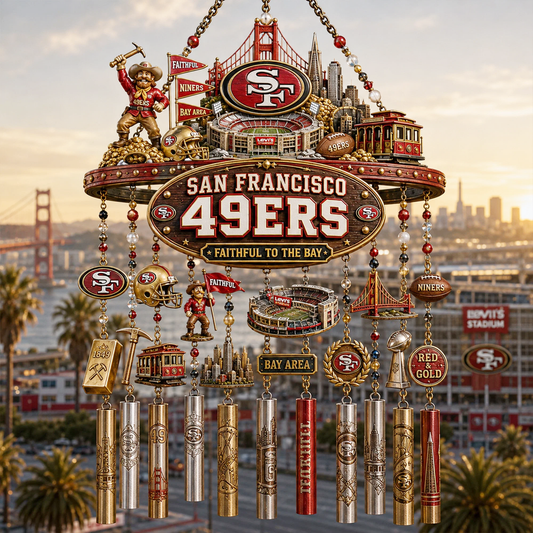 Premium NFL SF49 Heritage Wind Chime
