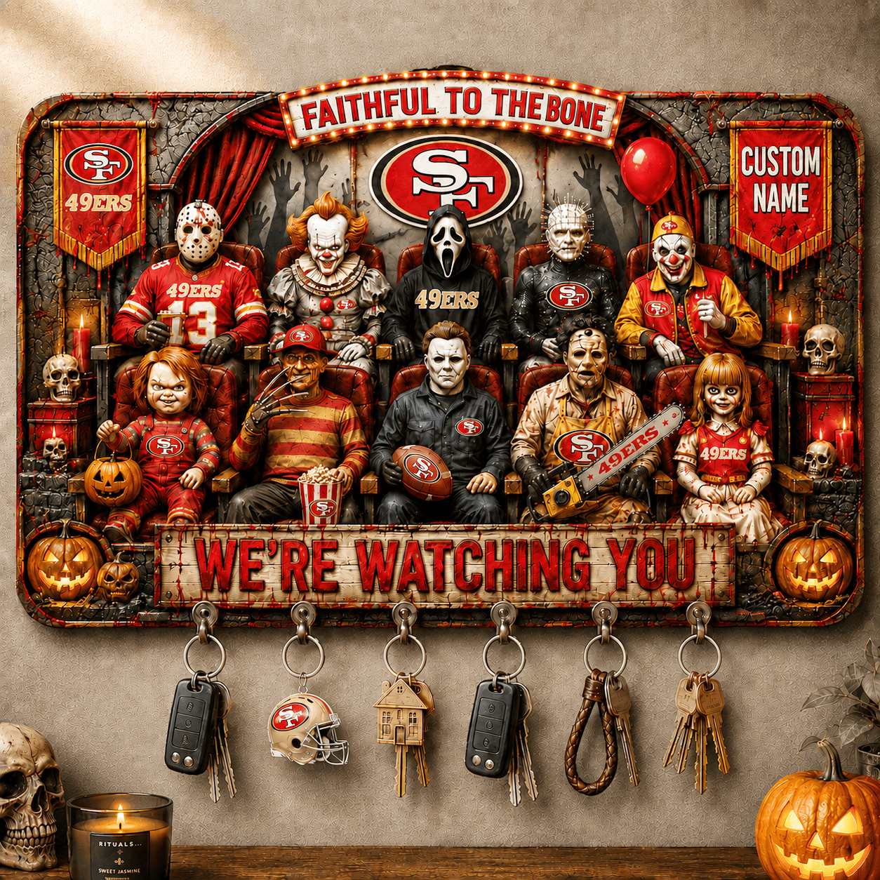 Premium NFL SF49 Horror Icons Halloween