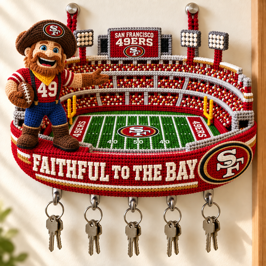 Premium NFL SF49 Wall Mounted Key Holder