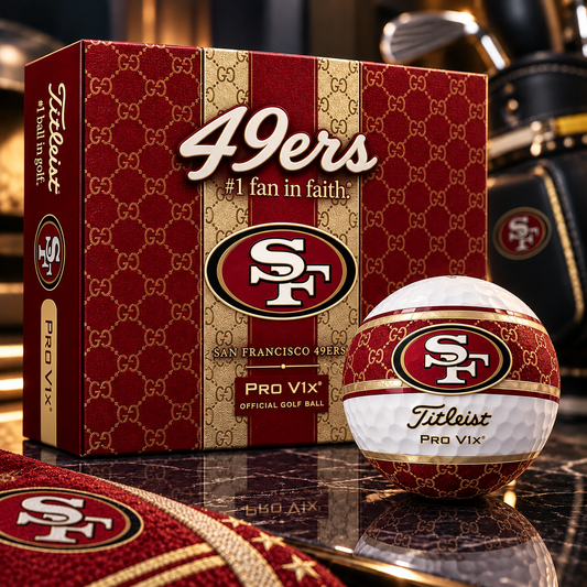 Premium NFL SF49 x GC x Titleist Pro V1 Golf Ball Set V3