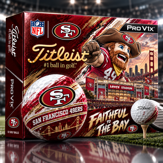Premium NFL SF49 x Titleist Pro V1 Skyline & Stadium Golf Balls Set