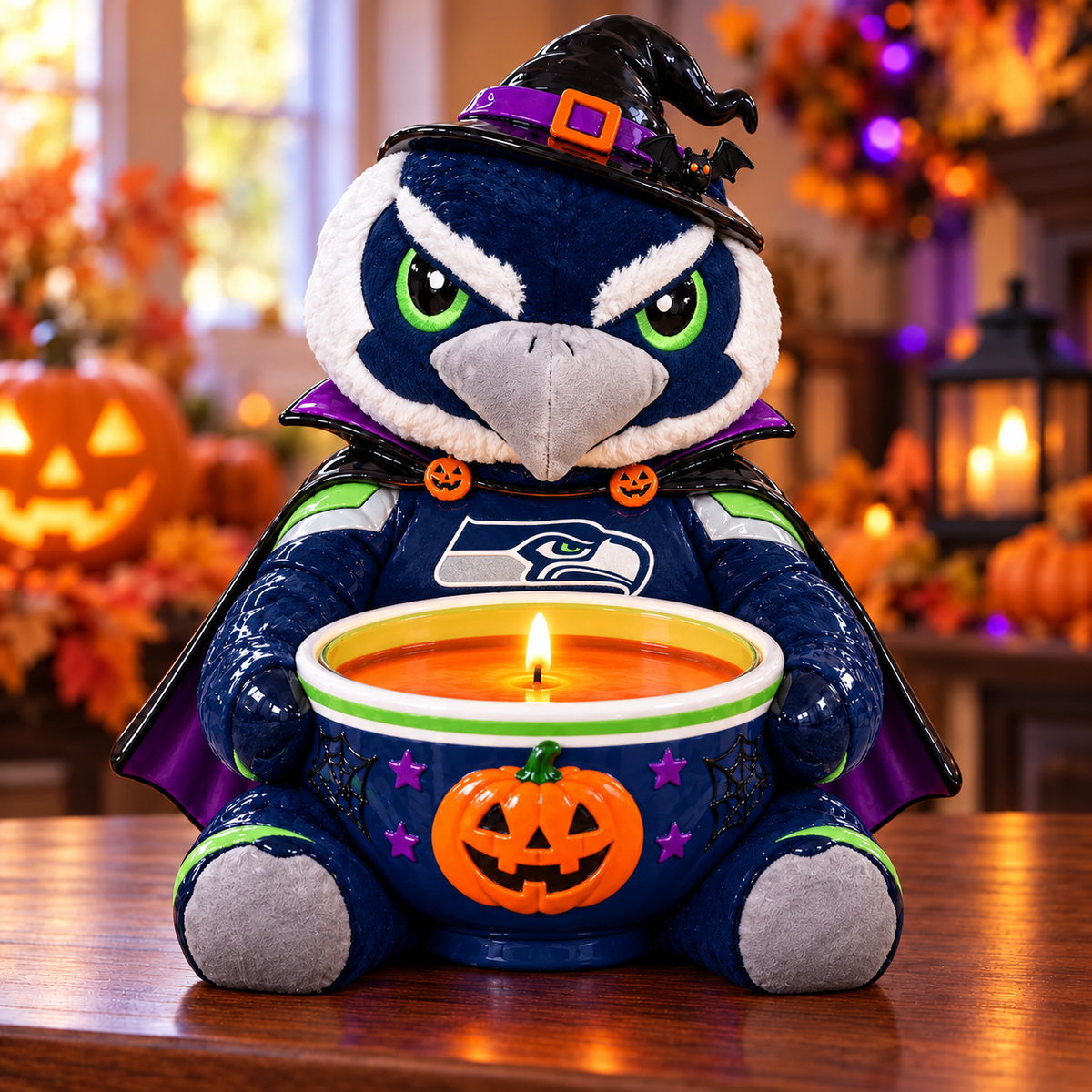 Premium NFL SS Halloween Candle Holder