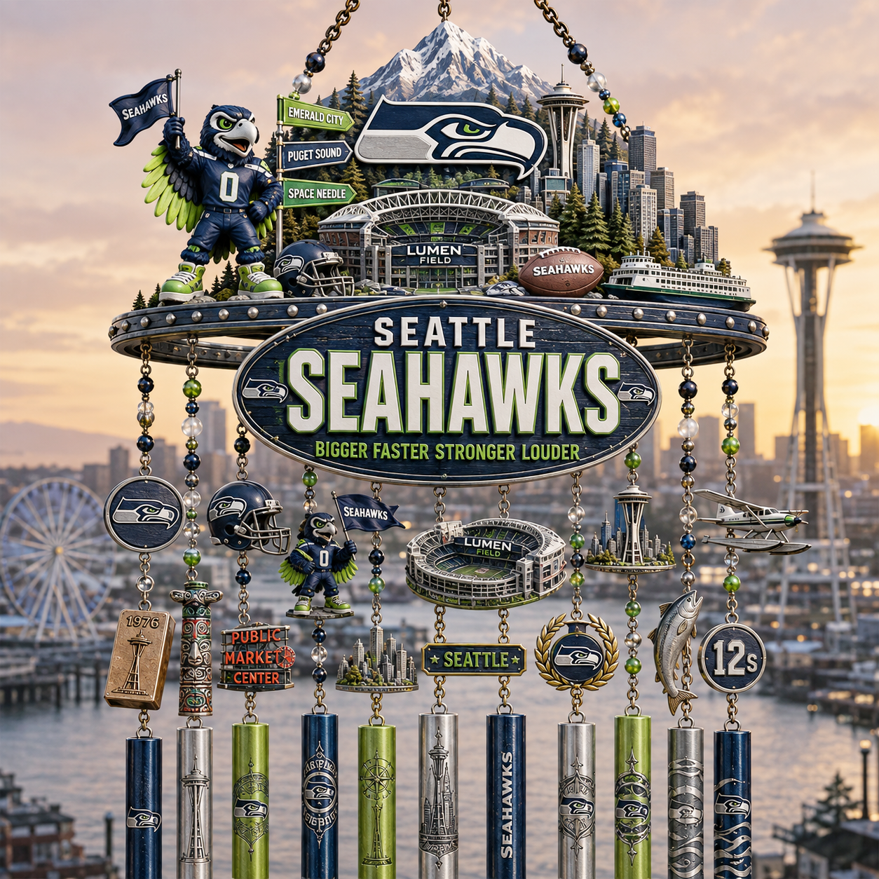Premium NFL SS Heritage Wind Chime