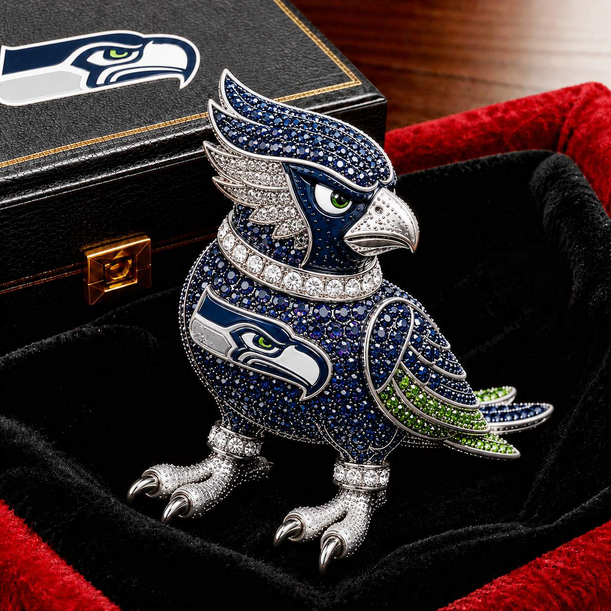 Premium NFL SS Luxury Sculptural Brooch