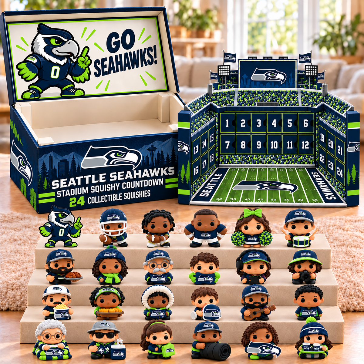 Premium NFL SS Stadium Squishy Advent Calendar V8