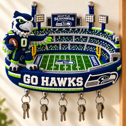 Premium NFL SS Wall Mounted Key Holder