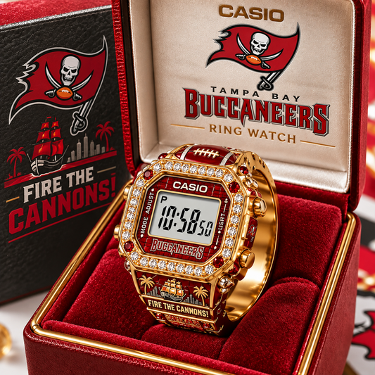 Premium NFL TB Gold Ring Watch