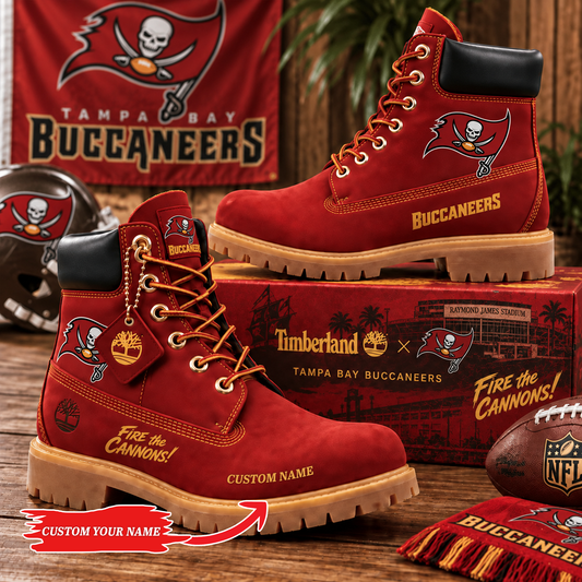 Premium NFL TB Heritage Boots Custom Name