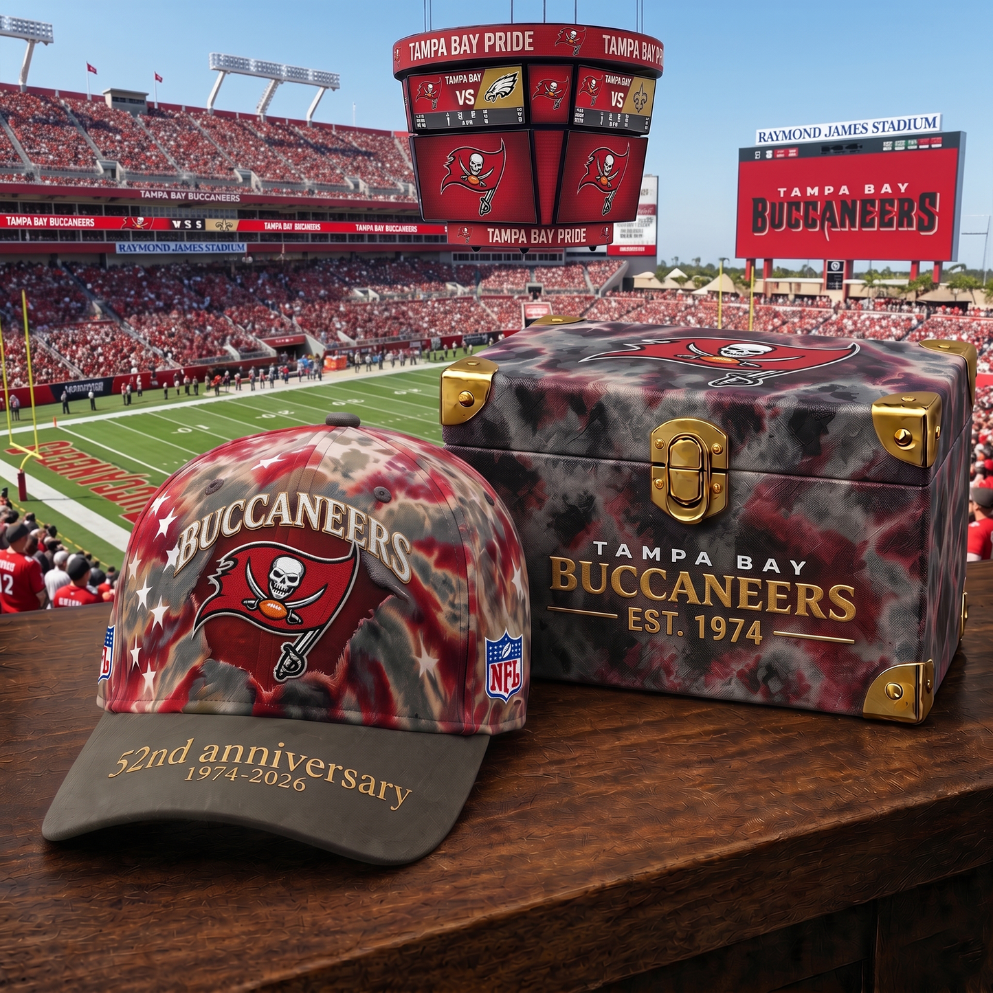 Premium NFL TB  Anniversary Pride Cap