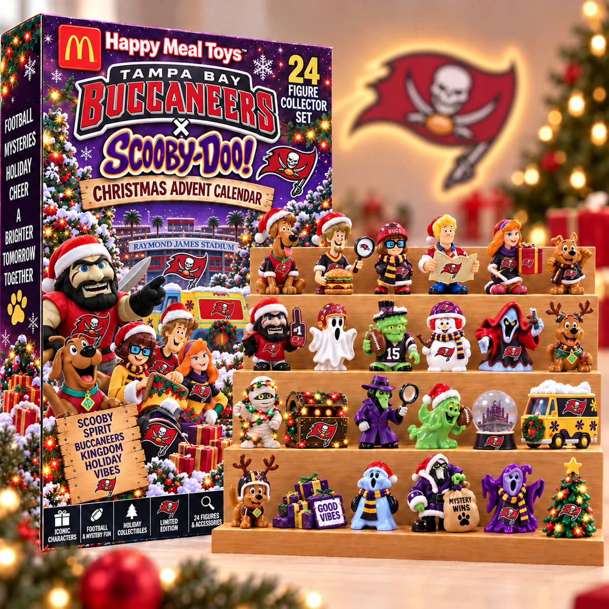 Premium NFL TBB Christmas Crossover Advent Calendar V9