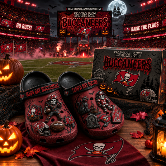 Premium NFL TBB Haunted Game Day Halloween Charm Clogs