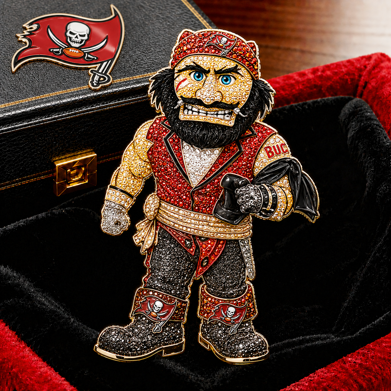 Premium NFL TBB Luxury Sculptural Brooch