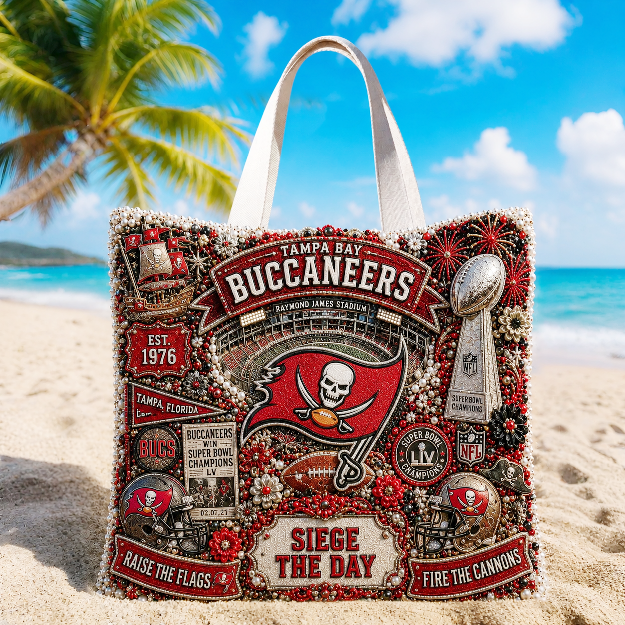 Premium NFL TBB Summer Vibes Tote Bag