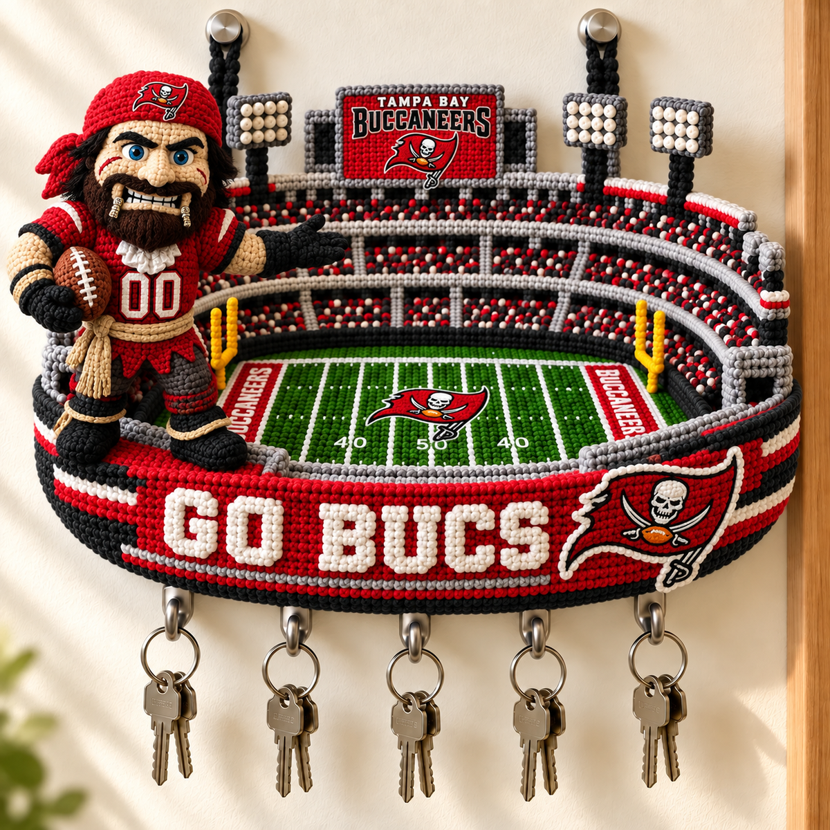 Premium NFL TBB Wall Mounted Key Holder