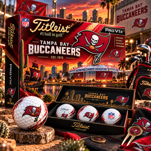 Premium NFL TBB x Titleist Pro V1 Herritage Golf Ball Set V4