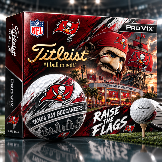 Premium NFL TBB x Titleist Pro V1 Skyline & Stadium Golf Balls Set
