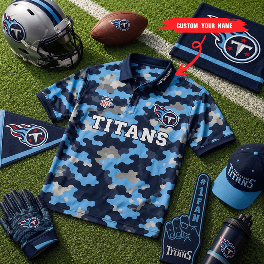 Premium NFL TEN Camo Polo Shirt