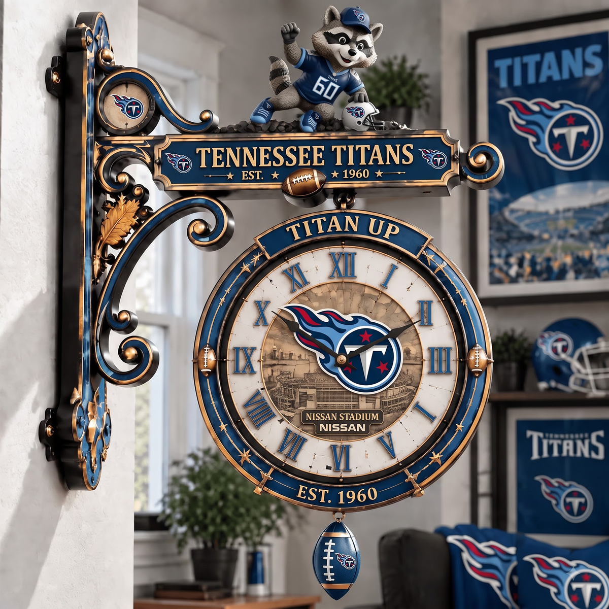 Premium NFL TEN Illuminating Collector Wall Clock
