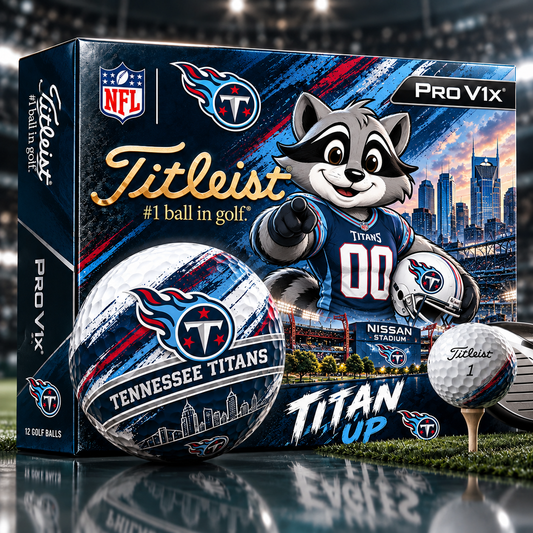 Premium NFL TT x Titleist Pro V1 Skyline & Stadium Golf Balls Set