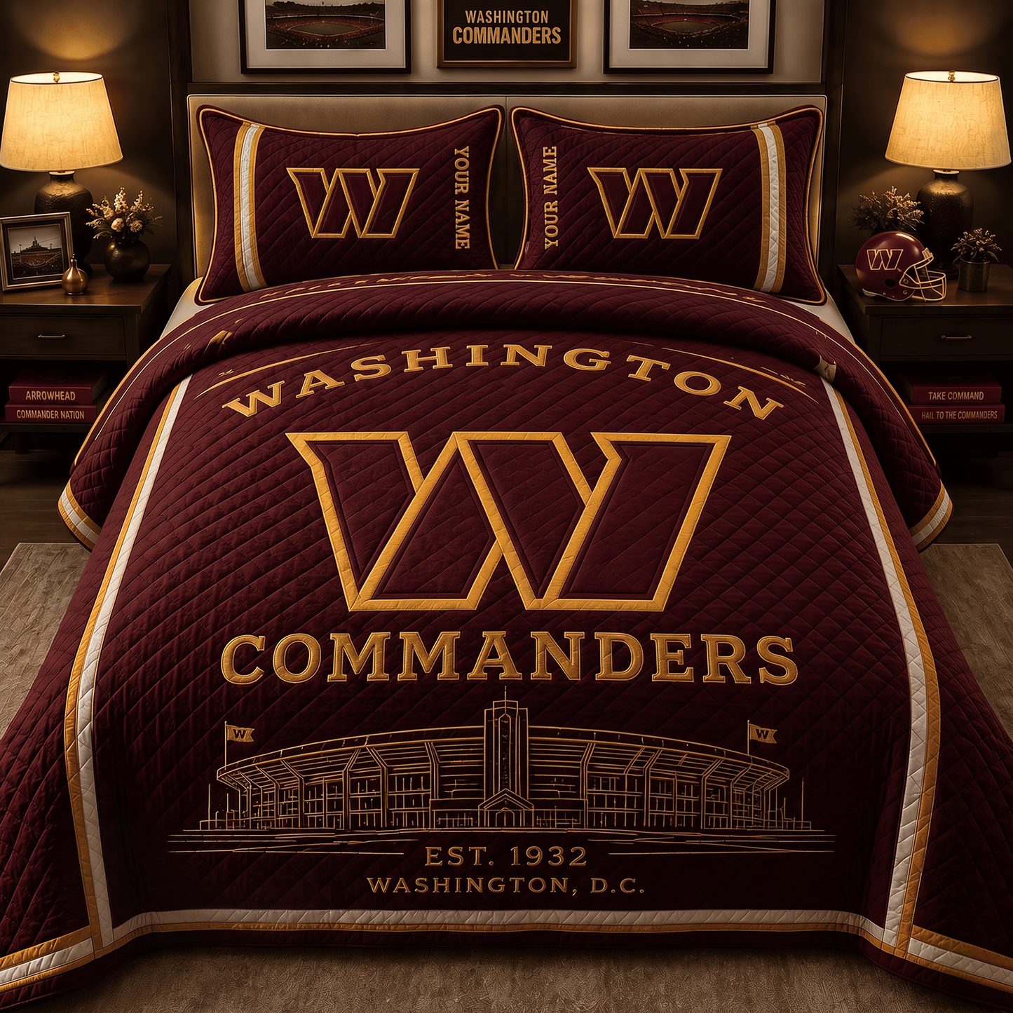 Premium NFL WAS Bedding Sets Luxury