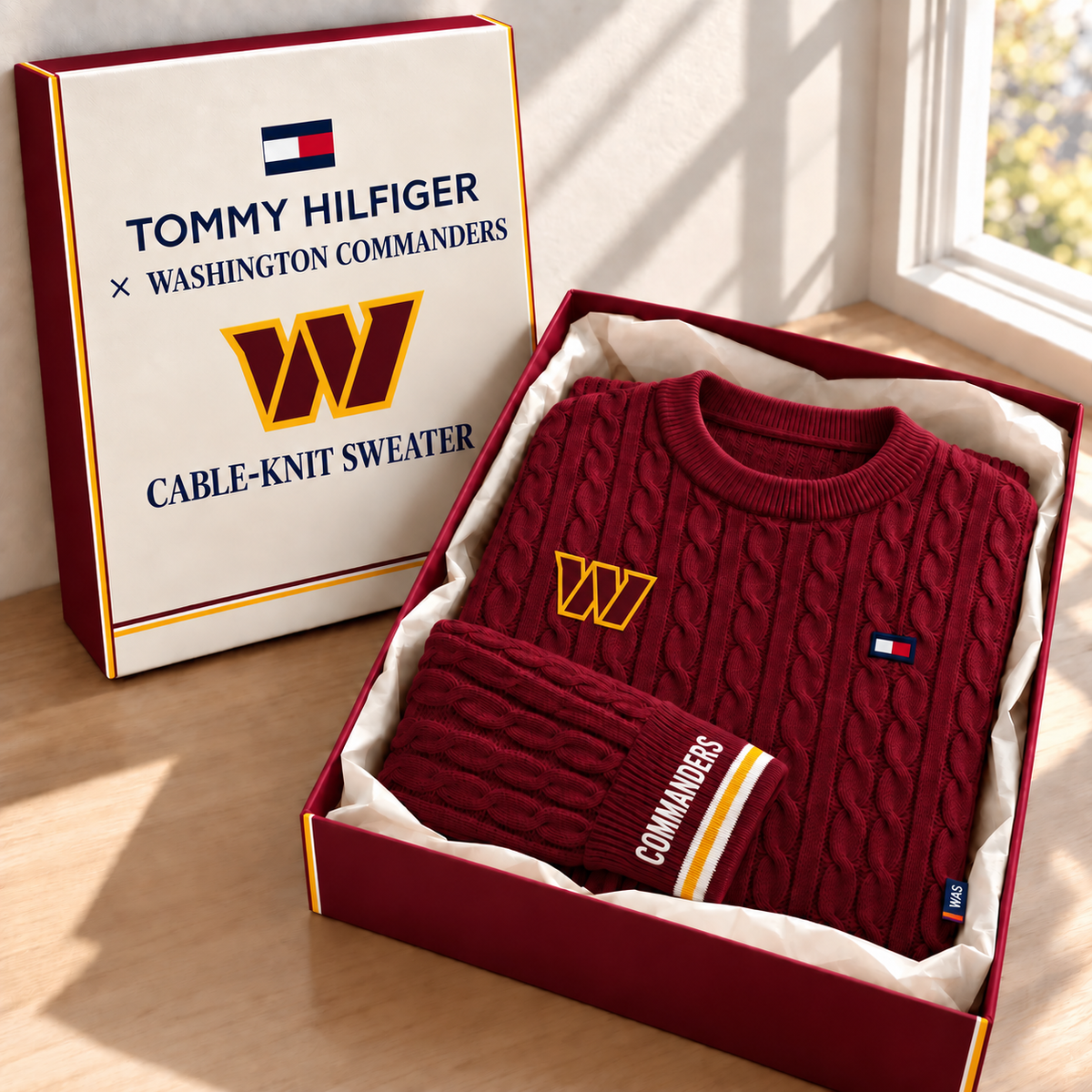 Premium NFL WC Cable Knit Sweater