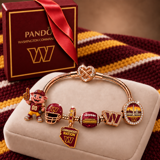 Premium NFL WC Collector Rose Gold Charm Bracelet V6