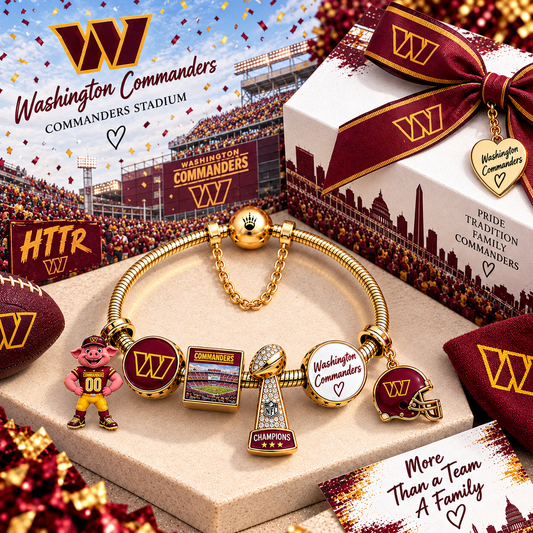 Premium NFL WC Fan Legacy Gold Charm Bracelet V7