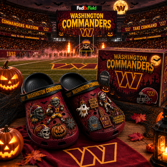 Premium NFL WC Haunted Game Day Halloween Charm Clogs