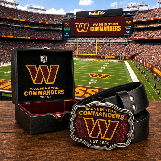 Premium NFL WC Vintage Heritage Leather Belt