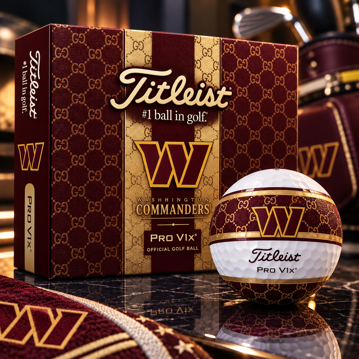 Premium NFL WC x GC x Titleist Pro V1 Golf Ball Set V3