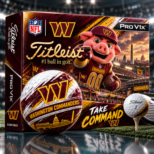 Premium NFL WC x Titleist Pro V1 Skyline & Stadium Golf Balls Set