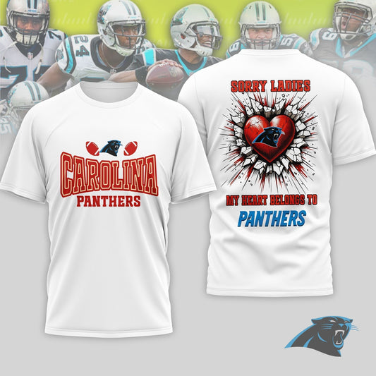 Premium NFL X Carolina Panthers Valentine's Day 3D Shirt NDT LVH