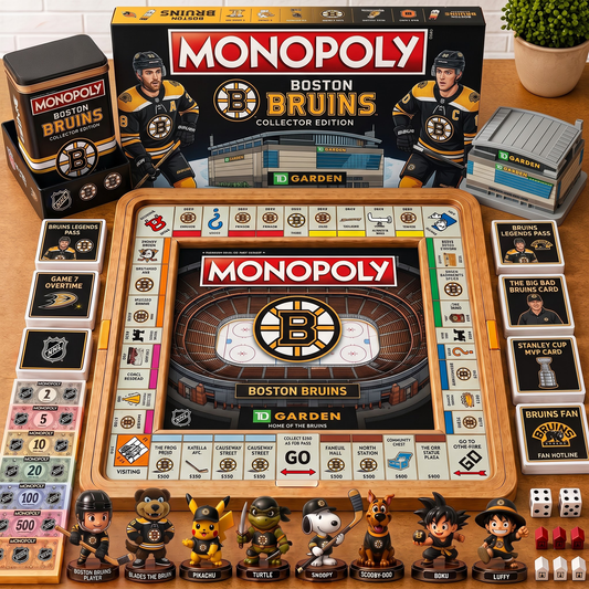 Premium NHL BOS Nest Monopoly Collector’s Edition Board Game V4