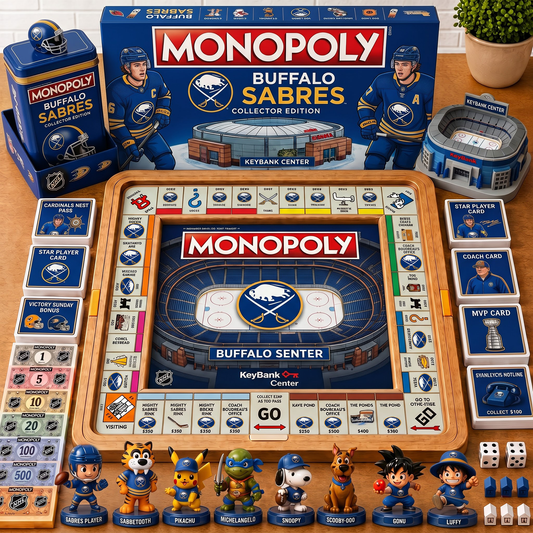Premium NHL BUF Nest Monopoly Collector’s Edition Board Game V4