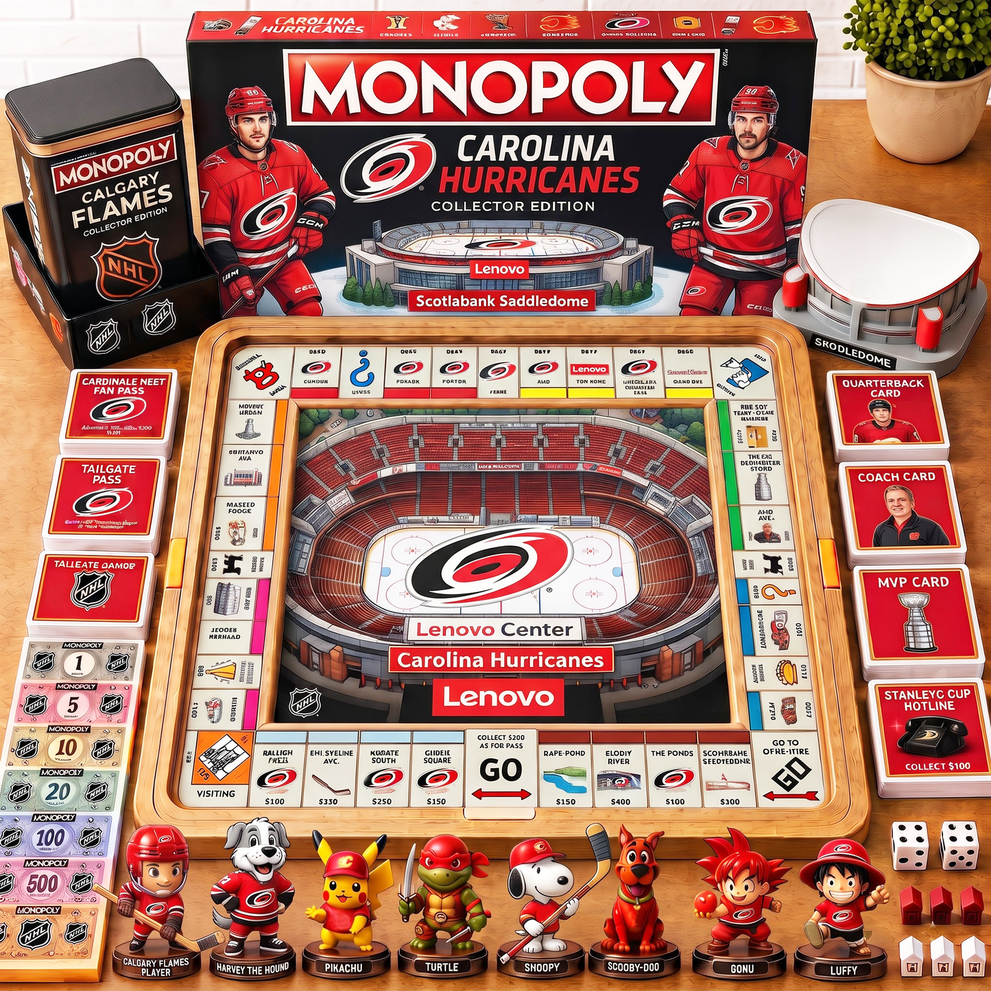 Premium NHL CAR Nest Monopoly Collector’s Edition Board Game V4