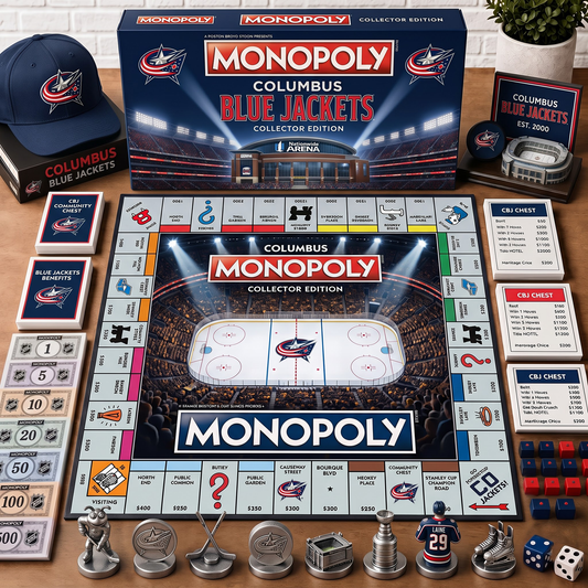 Premium NHL CBJ Monopoly Collector’s Edition Board Game