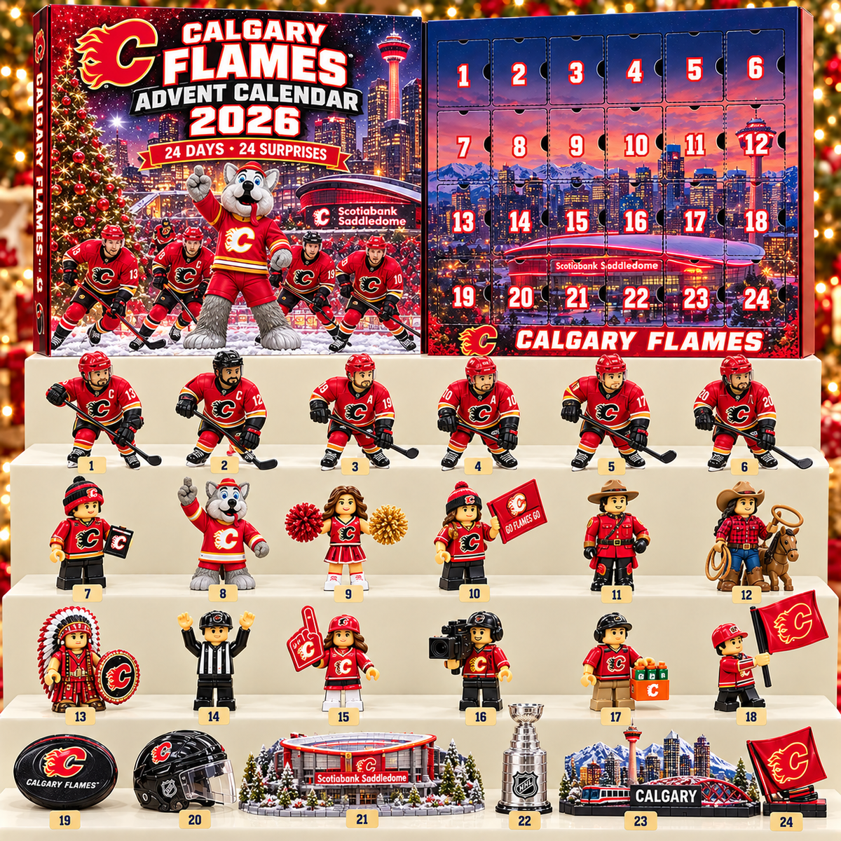 Premium NHL CF 24-Piece Hockey Collectible Advent Calendar V2