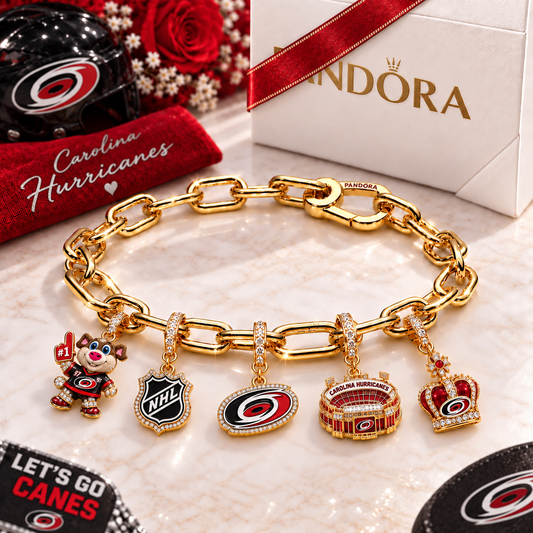 Premium NHL CH Game Day Gold Charm Bracelet V5