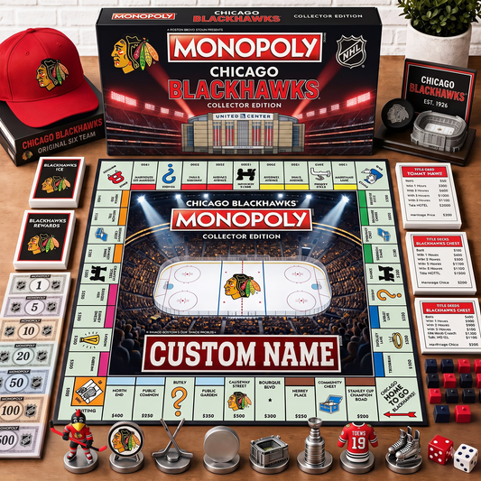 Premium NHL CHI Collector’s Edition Board Game Custom name