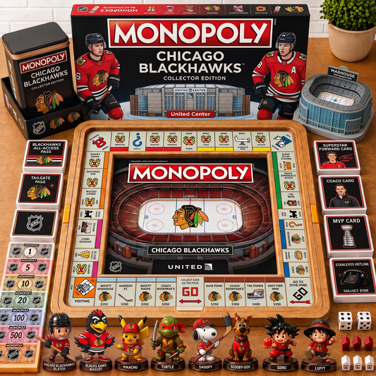 Premium NHL CHI Nest Monopoly Collector’s Edition Board Game V4