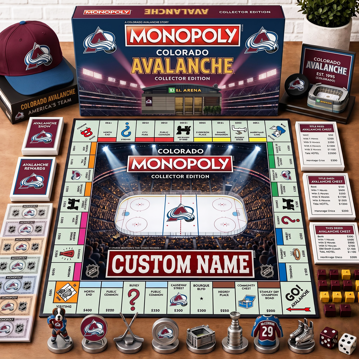 Premium NHL COL Collector’s Edition Board Game Custom name