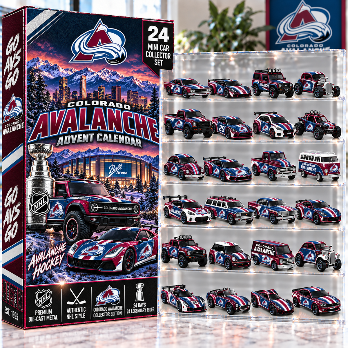 Premium NHL COL Mini Car Advent Calendar V4