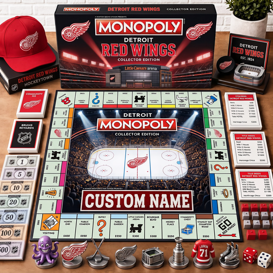 Premium NHL DET Collector’s Edition Board Game Custom name