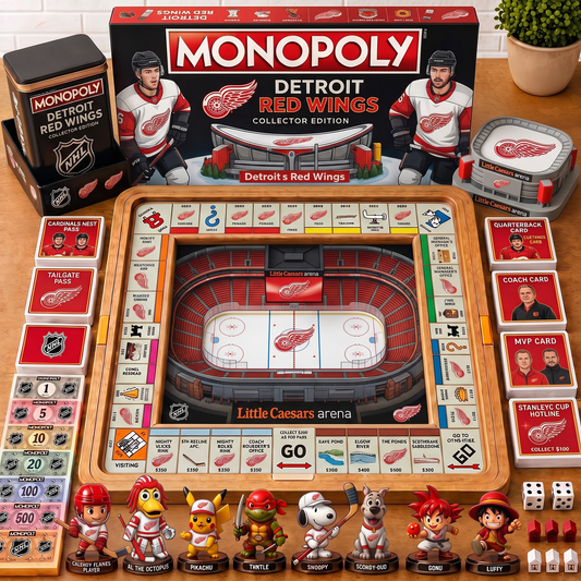 Premium NHL DET Nest Monopoly Collector’s Edition Board Game V4