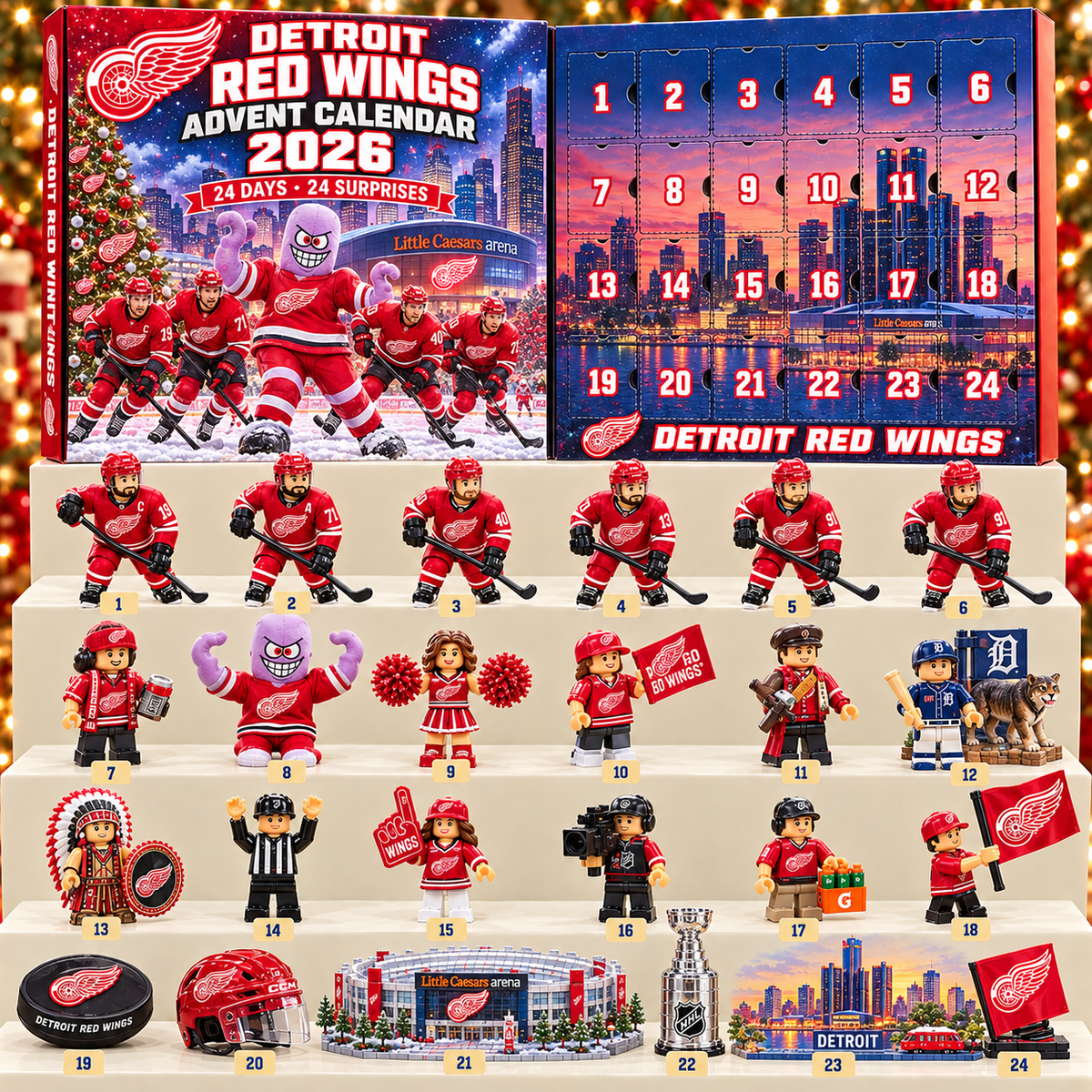 Premium NHL DRW 24-Piece Hockey Collectible Advent Calendar V2
