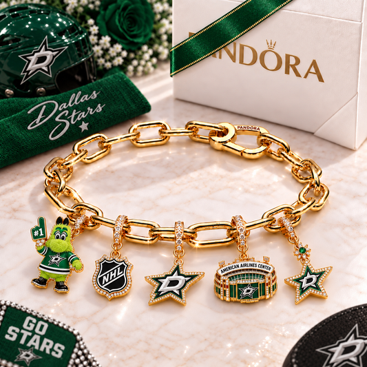 Premium NHL DS Game Day Gold Charm Bracelet V5