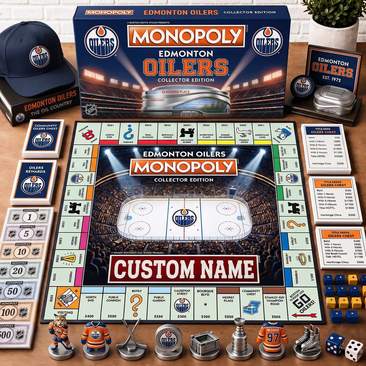 Premium NHL EDM Collector’s Edition Board Game Custom name