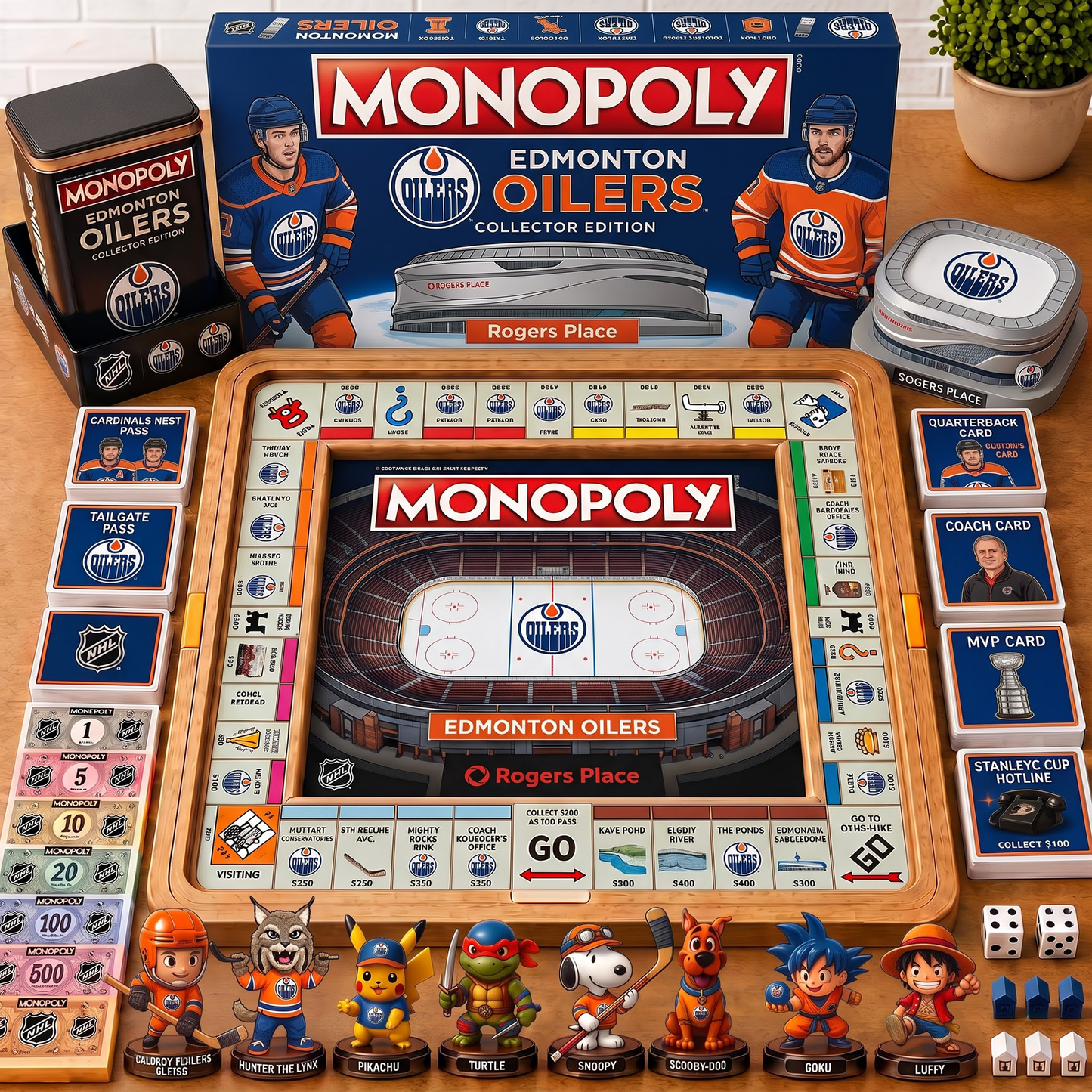 Premium NHL EDM Nest Monopoly Collector’s Edition Board Game V4