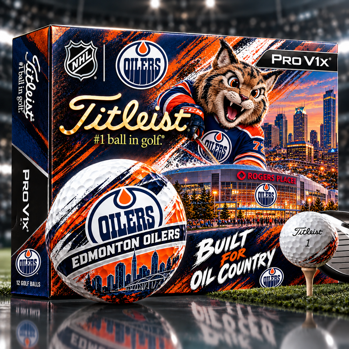 Premium NHL EO x Titleist Pro V1 Skyline & Stadium Golf Balls Set